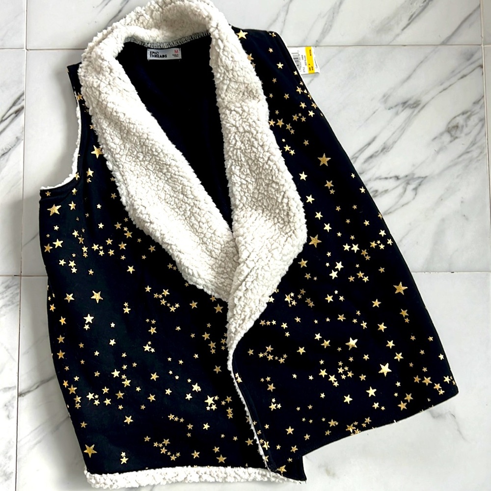 New Girls Sherpa vest